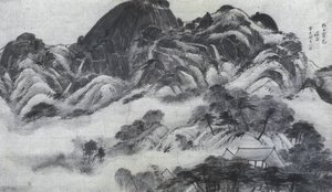 山の雨の後のクリア王に 作： Jeong Seon